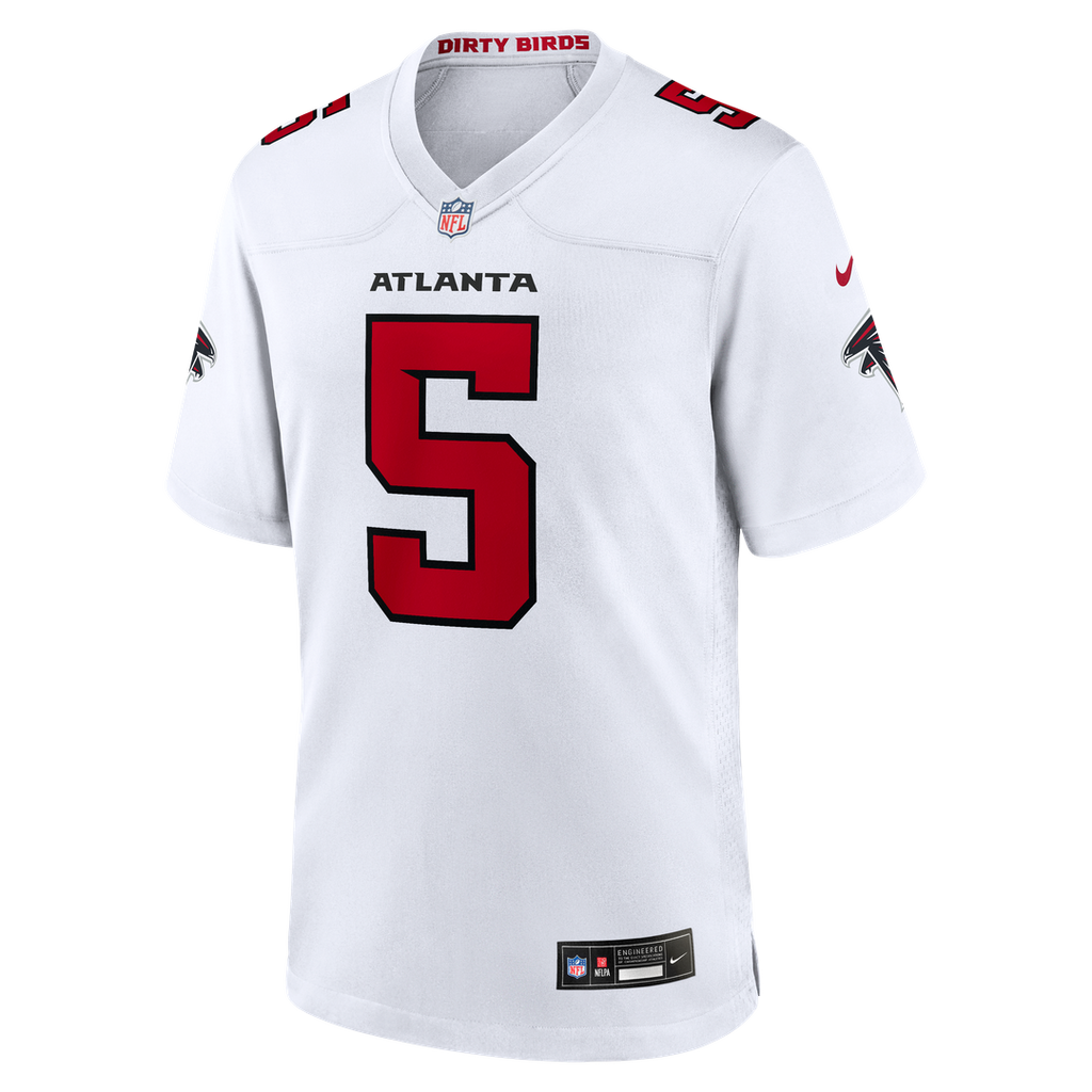 Men's Atlanta Falcons Drake London Nike White Game Jersey