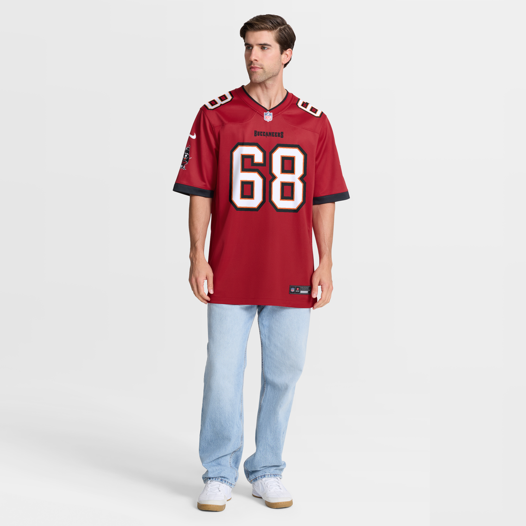 Men's Tampa Bay Buccaneers Ben Bredeson Nike  Red  Game Jersey