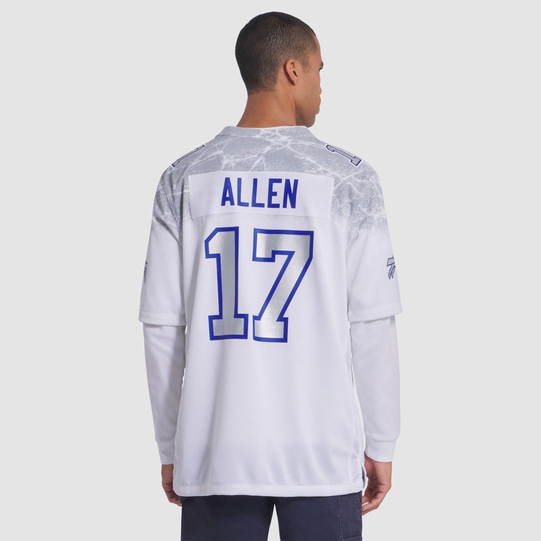 Men's Buffalo Bills Josh Allen Nike White Rivalries Collection Game Jersey
