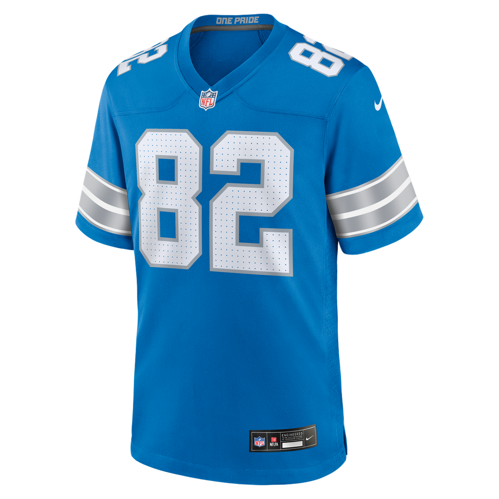 Men's Detroit Lions Thomas Gordon Nike  Blue Team Game Jersey