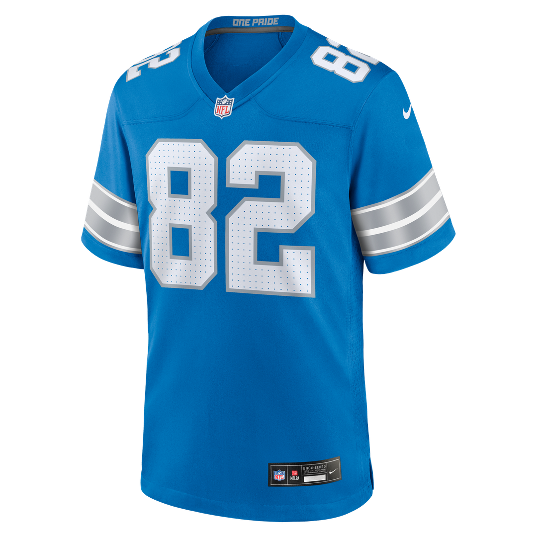 Men's Detroit Lions Thomas Gordon Nike  Blue Team Game Jersey