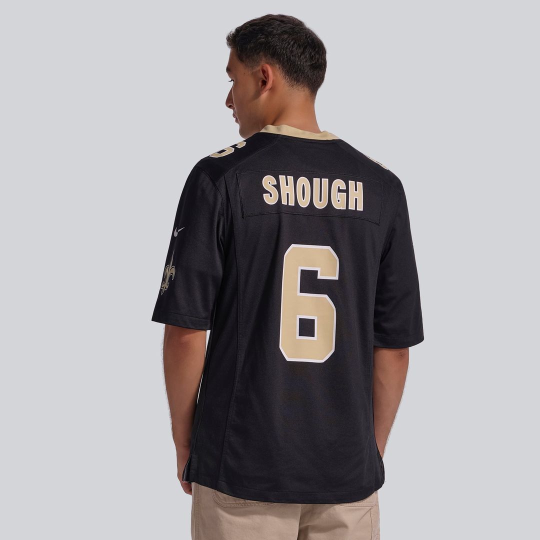 Men's New Orleans Saints Tyler Shough Nike Black Game Jersey