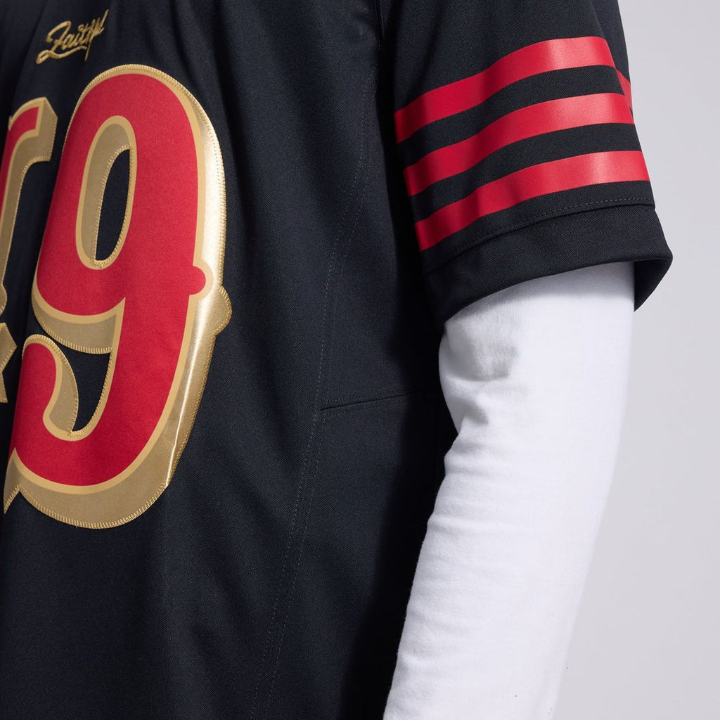 Men's San Francisco 49ers The Faithful Nike Black Rivalries Collection Stitched Limited Jersey