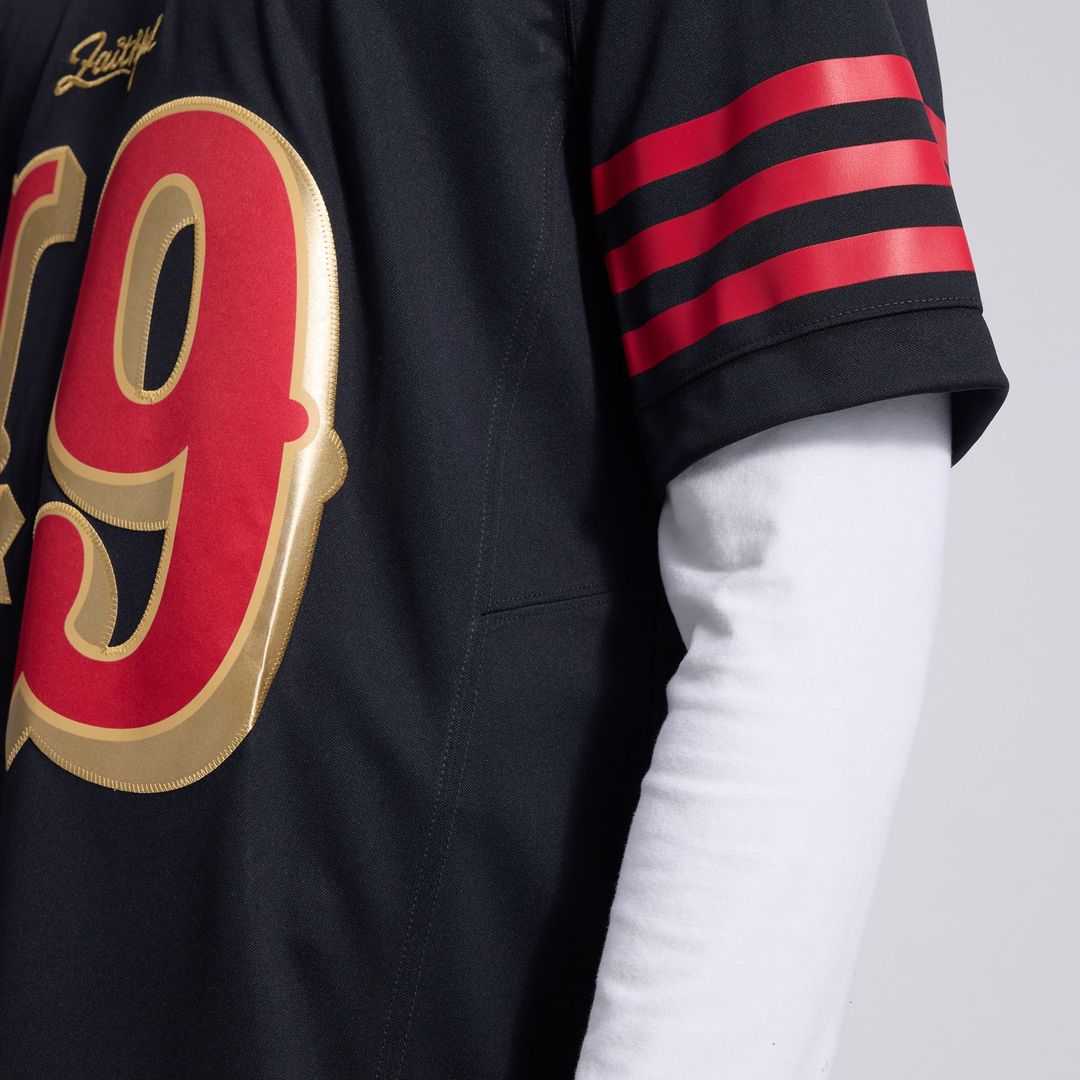 Men's San Francisco 49ers The Faithful Nike Black Rivalries Collection Stitched Limited Jersey