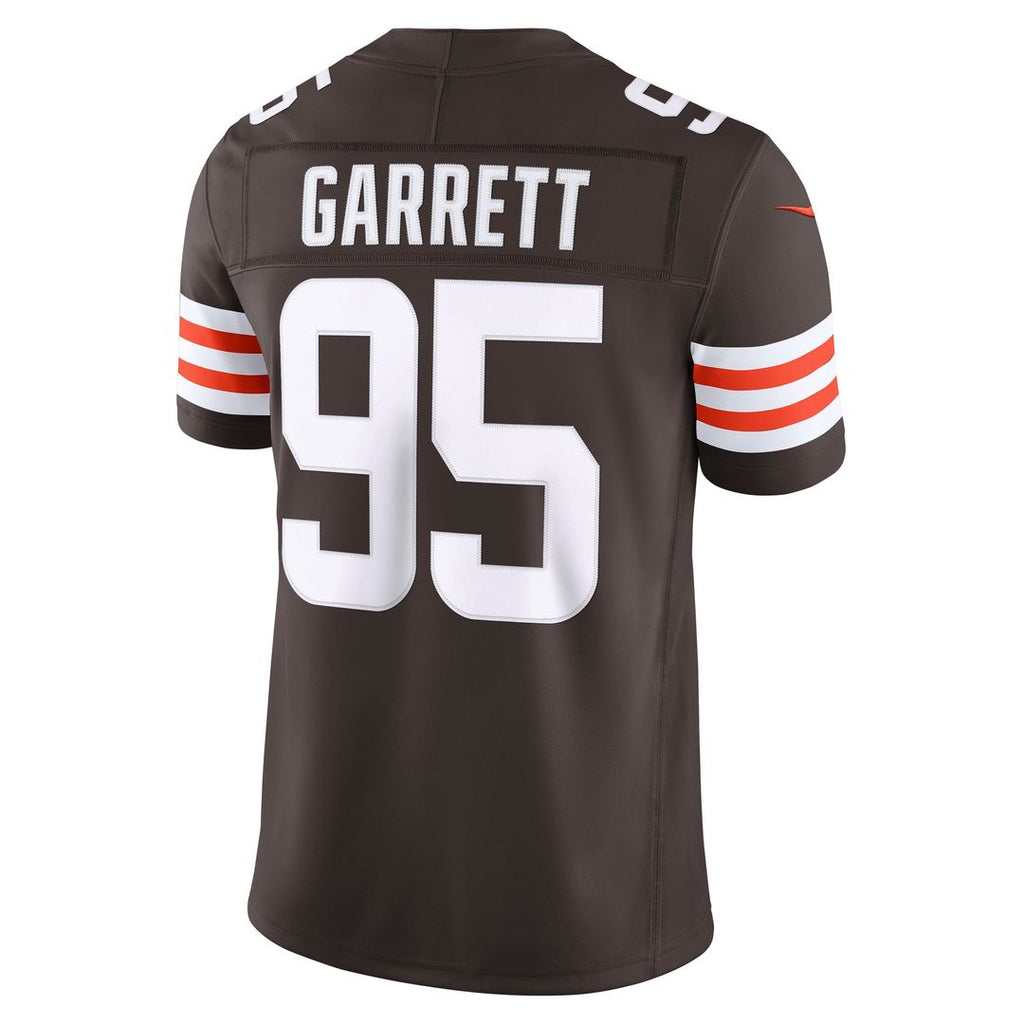 Men's Cleveland Browns Myles Garrett Nike Brown Team Vapor F.U.S.E. Stitched Limited Jersey