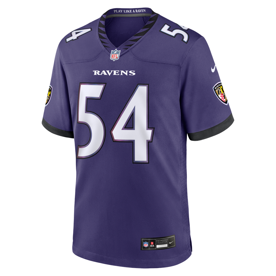 Men's Baltimore Ravens Jovaughn Gwyn Nike Purple Team Game Jersey