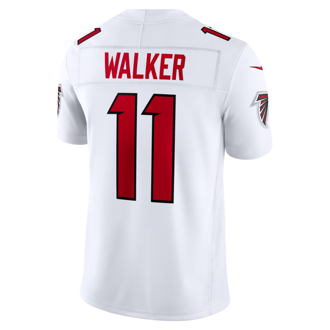 Men's Atlanta Falcons Jalon Walker Nike White Vapor F.U.S.E. Stitched Limited Jersey