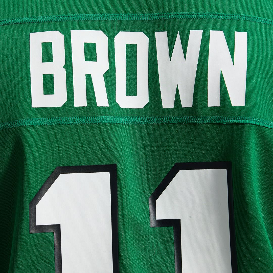 Men's Philadelphia Eagles A.J. Brown Nike Kelly Green Alternate Game Player Jersey