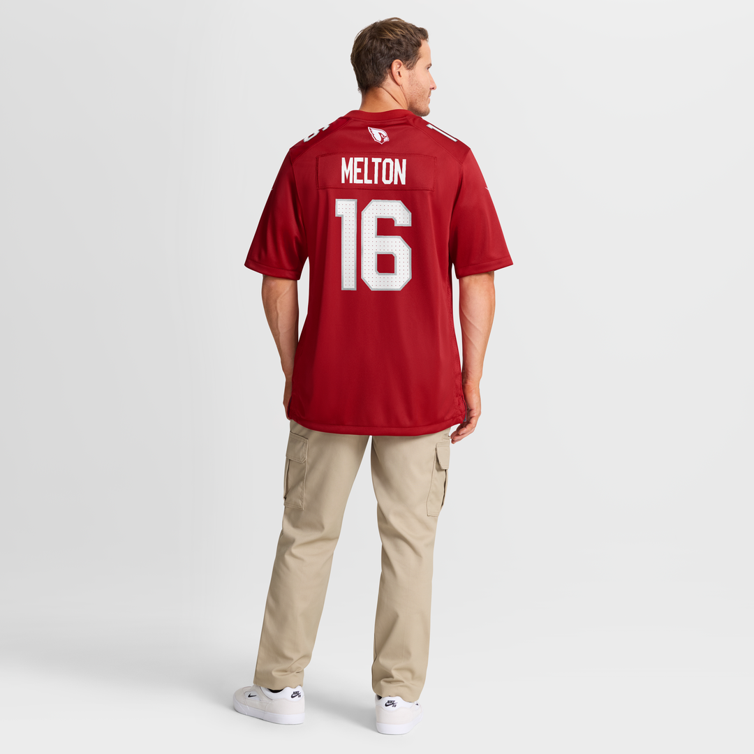 Men's Arizona Cardinals Max Melton Nike  Cardinal Team Game Jersey