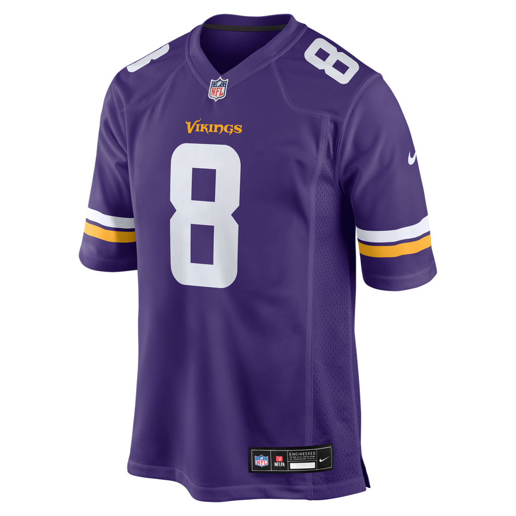 Men's Minnesota Vikings Jeff Okudah Nike  Purple Team Game Jersey