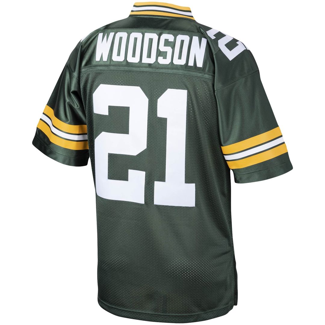 Men's Green Bay Packers 2010 Charles Woodson Mitchell & Ness Green Authentic Throwback Retired Player Jersey