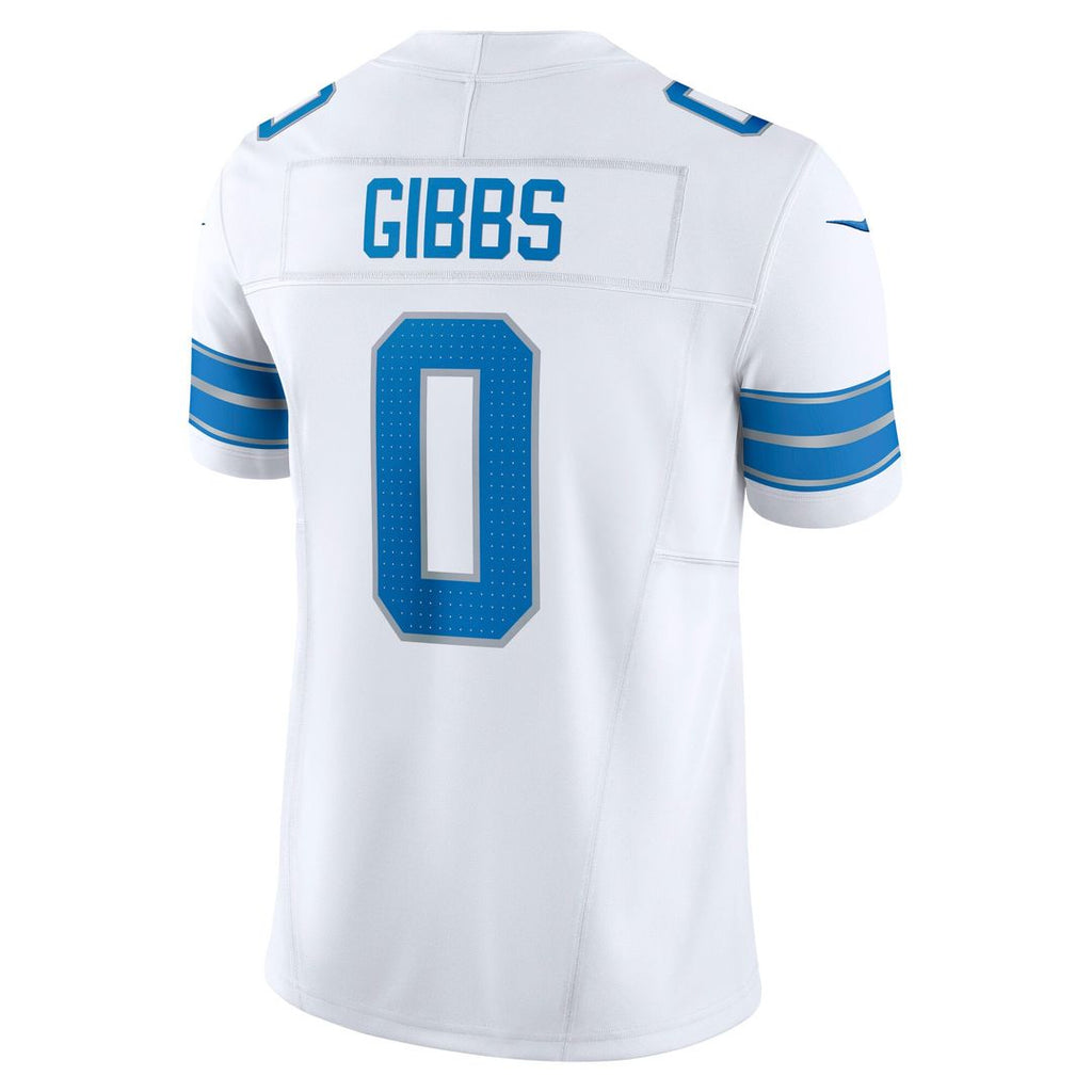 Men's Detroit Lions Jahmyr Gibbs Nike White Vapor F.U.S.E. Limited Jersey