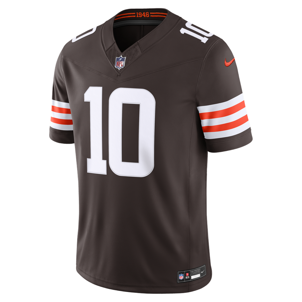 Men's Cleveland Browns Quinshon Judkins Nike Brown Team Vapor F.U.S.E. Stitched Limited Jersey