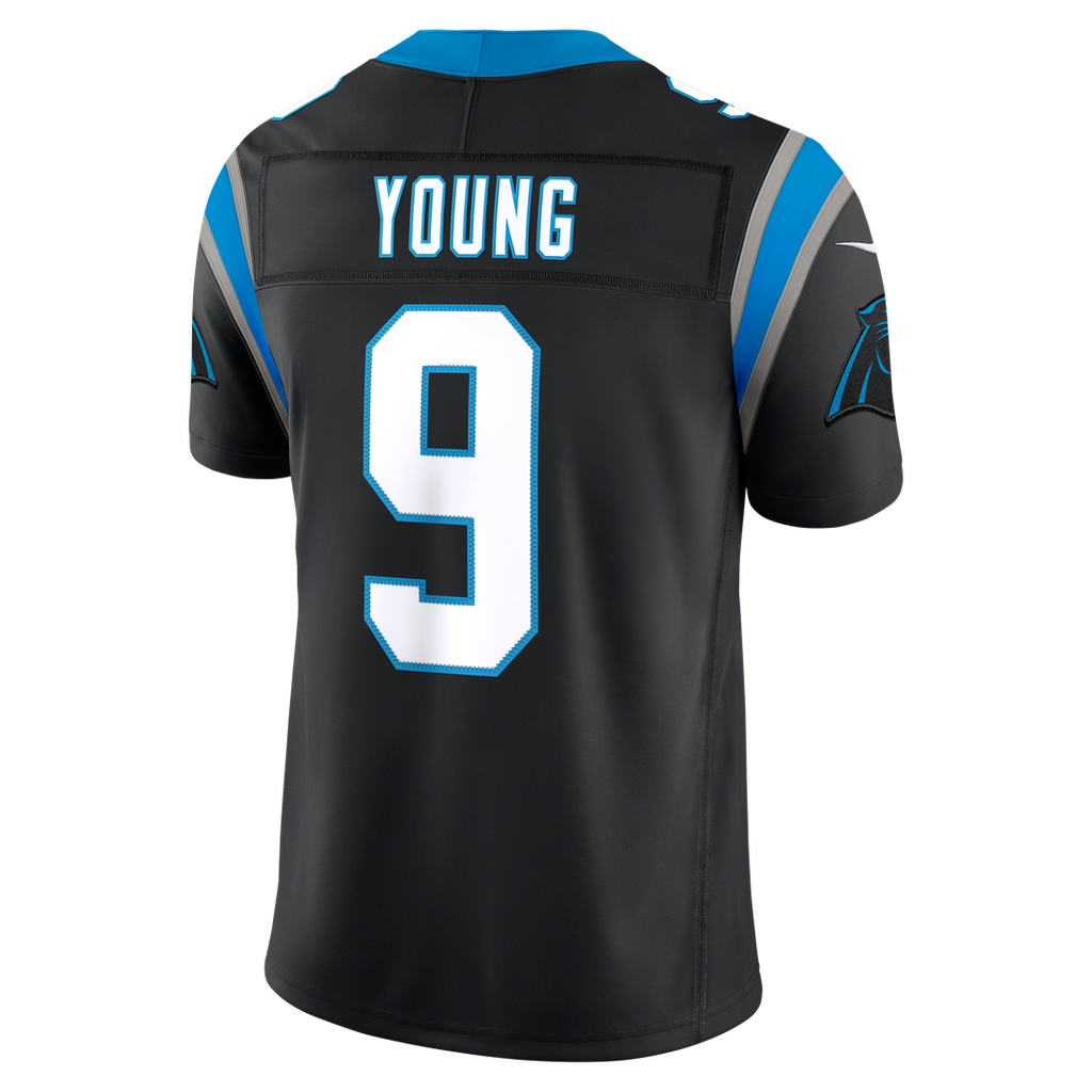Men's Carolina Panthers Bryce Young Nike Blue Alternate Vapor F.U.S.E. Stitched Limited Jersey