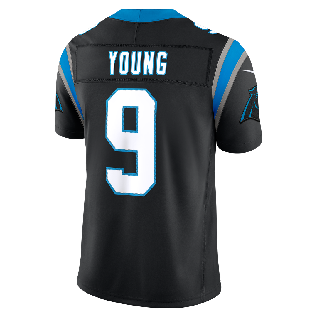 Men's Carolina Panthers Bryce Young Nike Blue Alternate Vapor F.U.S.E. Stitched Limited Jersey