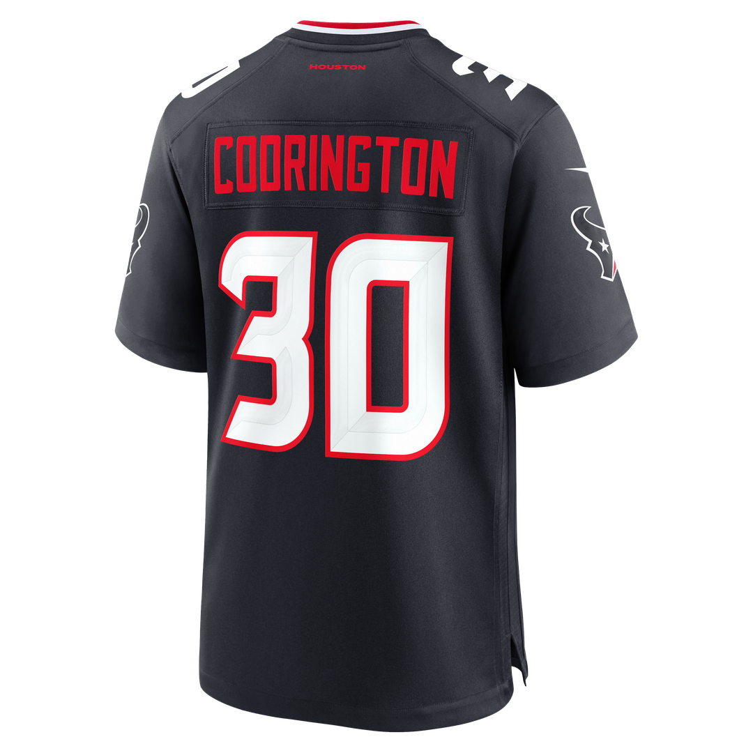 Men's Houston Texans Brandon Codrington Nike  Navy Team Game Jersey