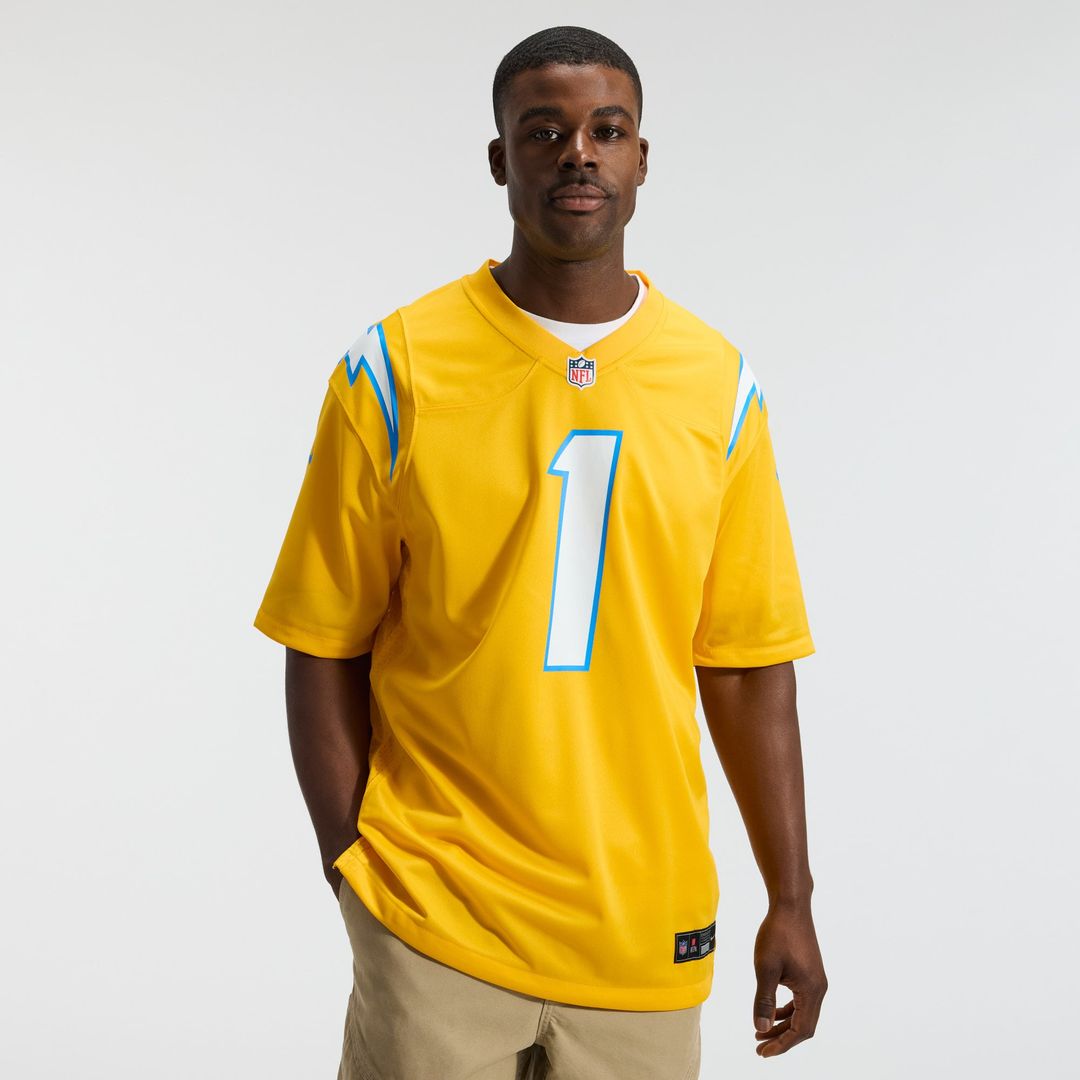 Men's Los Angeles Chargers Quentin Johnston Nike Powder Blue  Game Player Jersey