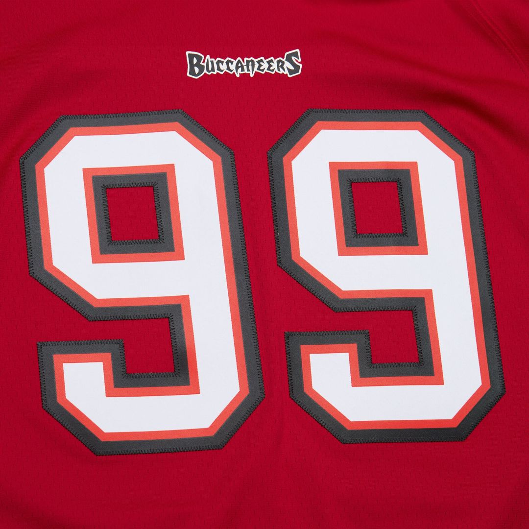 Men's Tampa Bay Buccaneers Warren Sapp Mitchell & Ness Red 2002 Legacy Replica Jersey