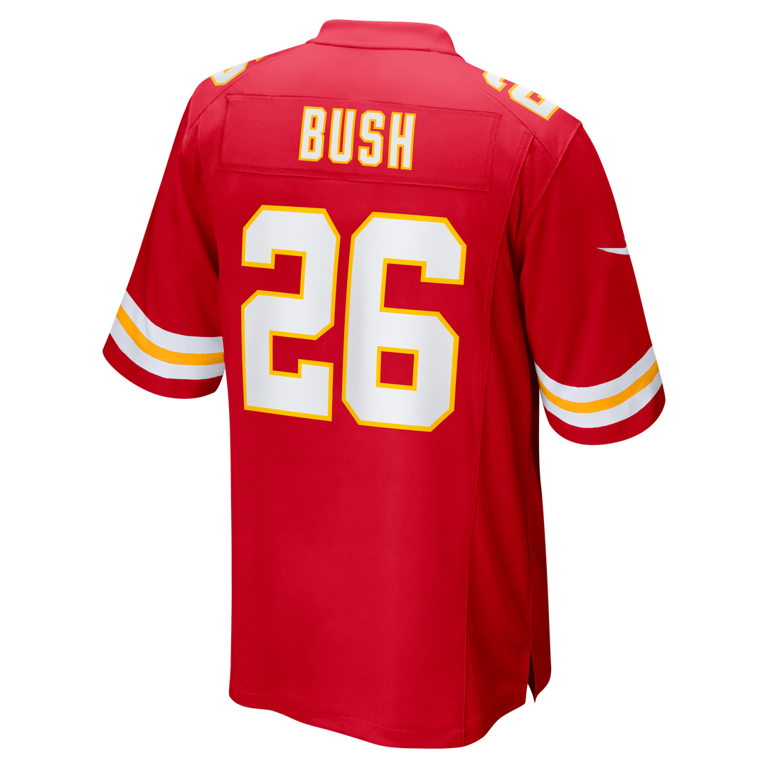 Men's Kansas City Chiefs Deon Bush Nike Red Game Player Jersey