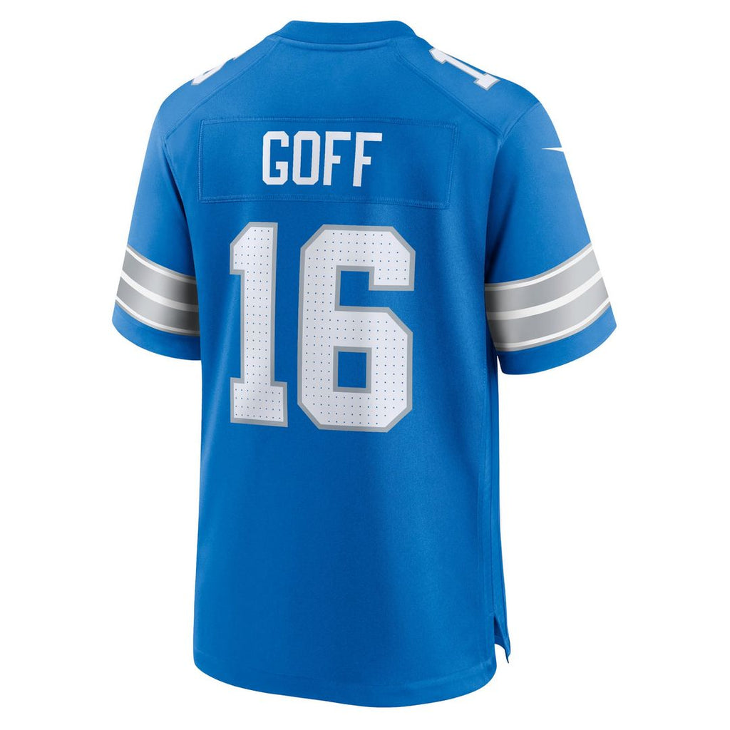 Men's Detroit Lions Jared Goff Nike White Game Jersey
