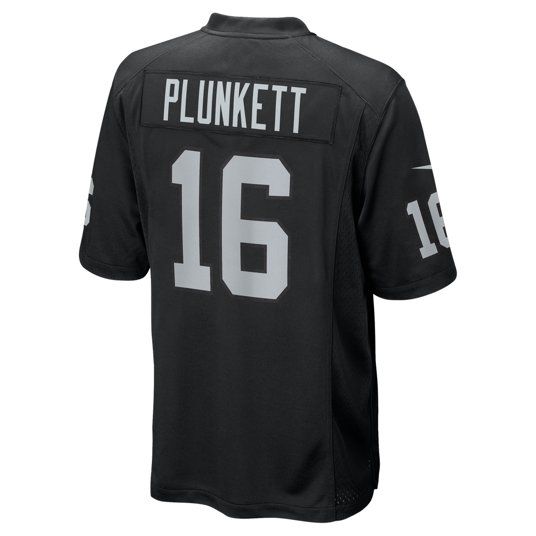 Men's Las Vegas Raiders Jim Plunkett Nike Black Game Retired Player Jersey
