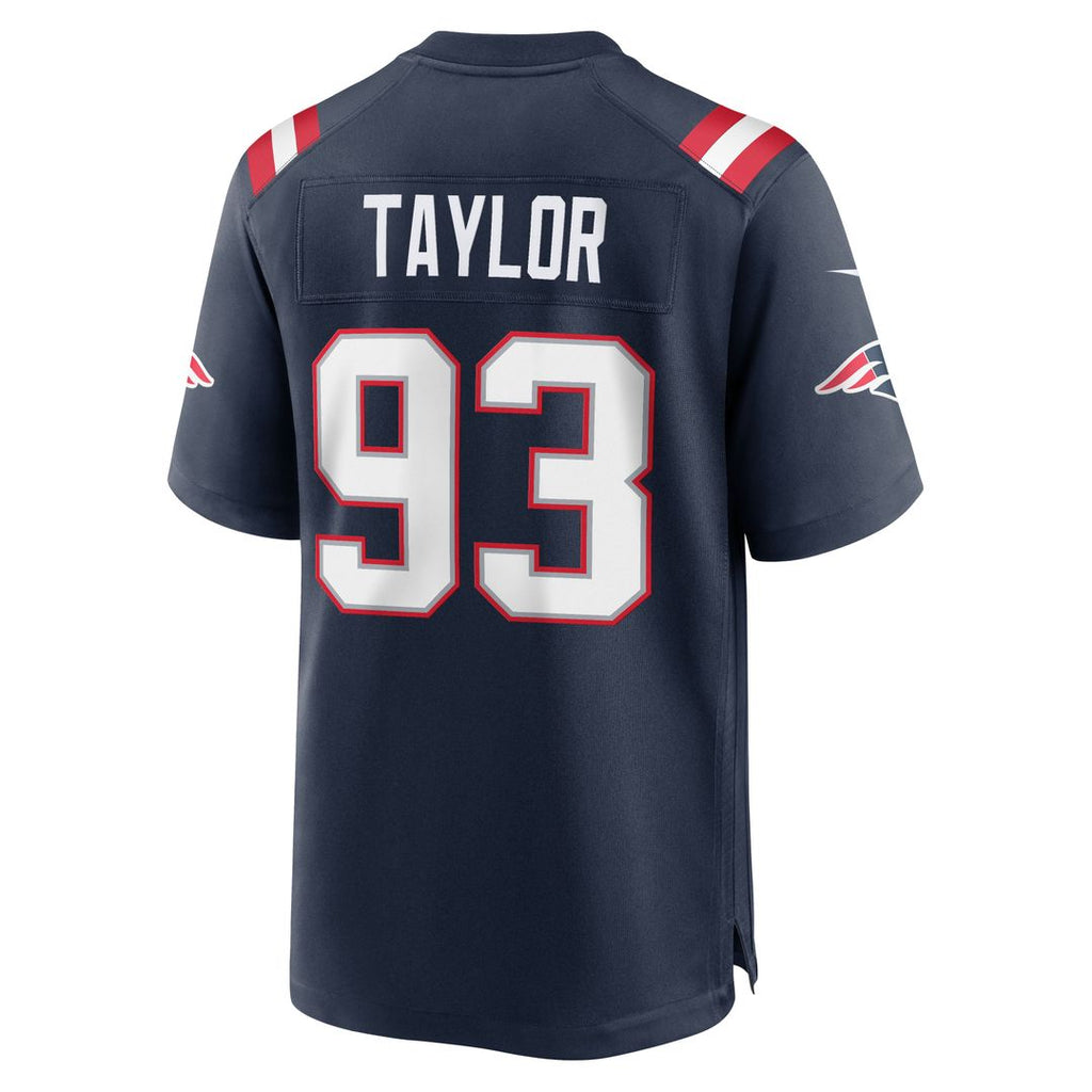 Men's New England Patriots Leonard Taylor Nike Navy Team Game Jersey