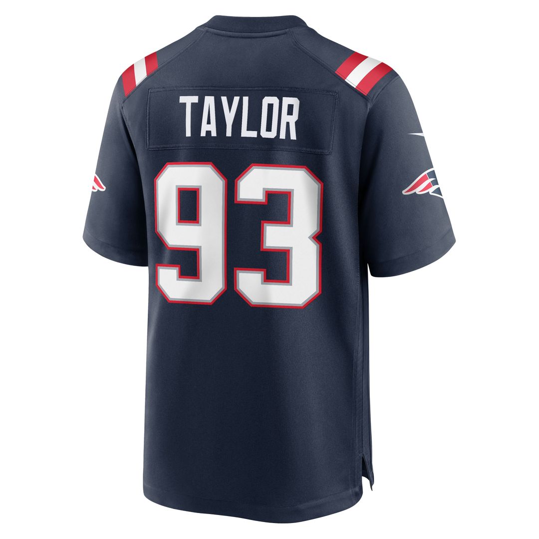 Men's New England Patriots Leonard Taylor Nike Navy Team Game Jersey