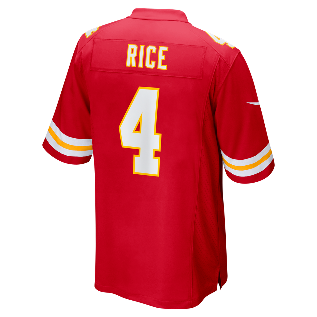 Men's Kansas City Chiefs Rashee Rice Nike  Red  Game Jersey