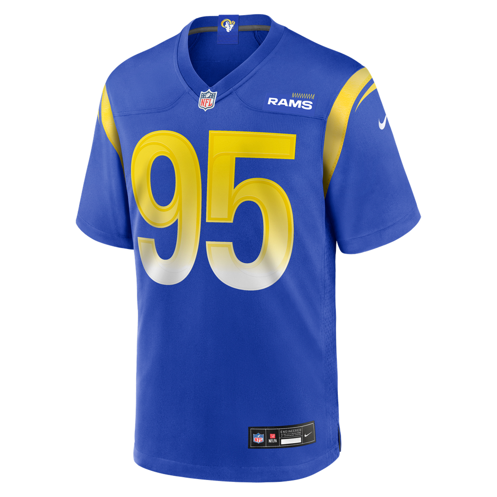 Men's Los Angeles Rams Poona Ford Nike  Royal Team Game Jersey