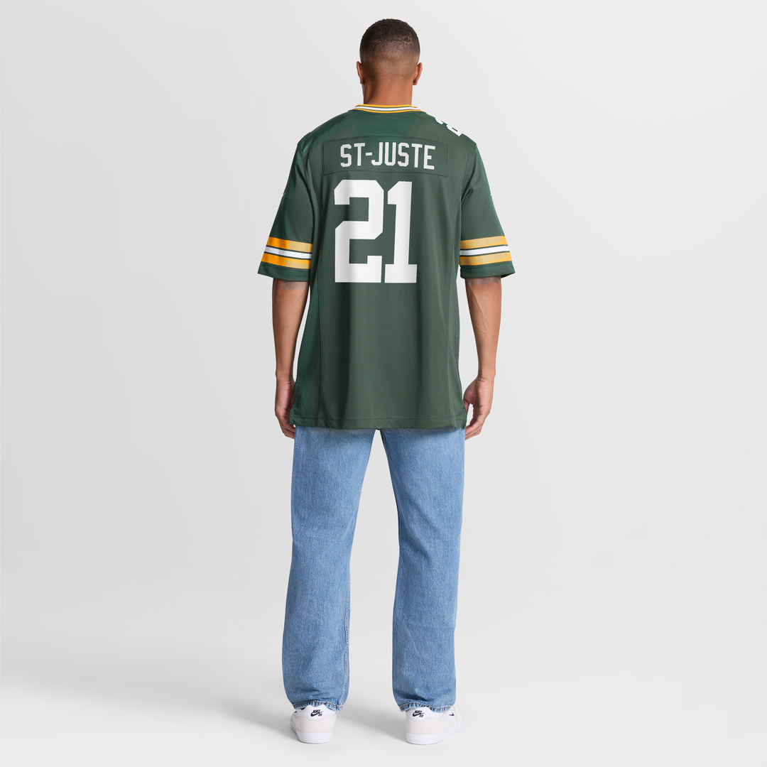 Men's Green Bay Packers Benjamin St-Juste Nike  Green Team Game Jersey