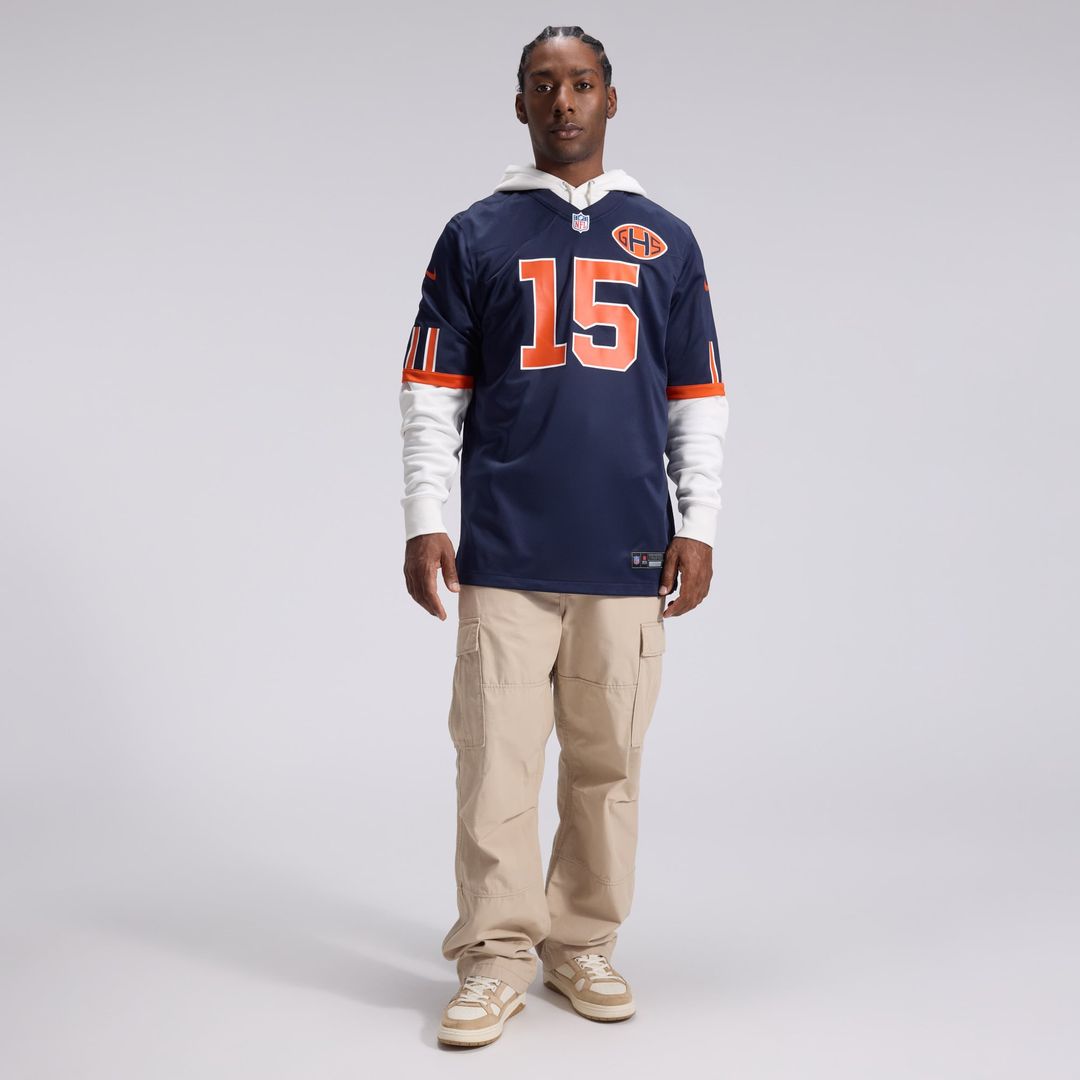 Men's Chicago Bears Rome Odunze Nike Navy 2026 Rivalries Collection Game Jersey