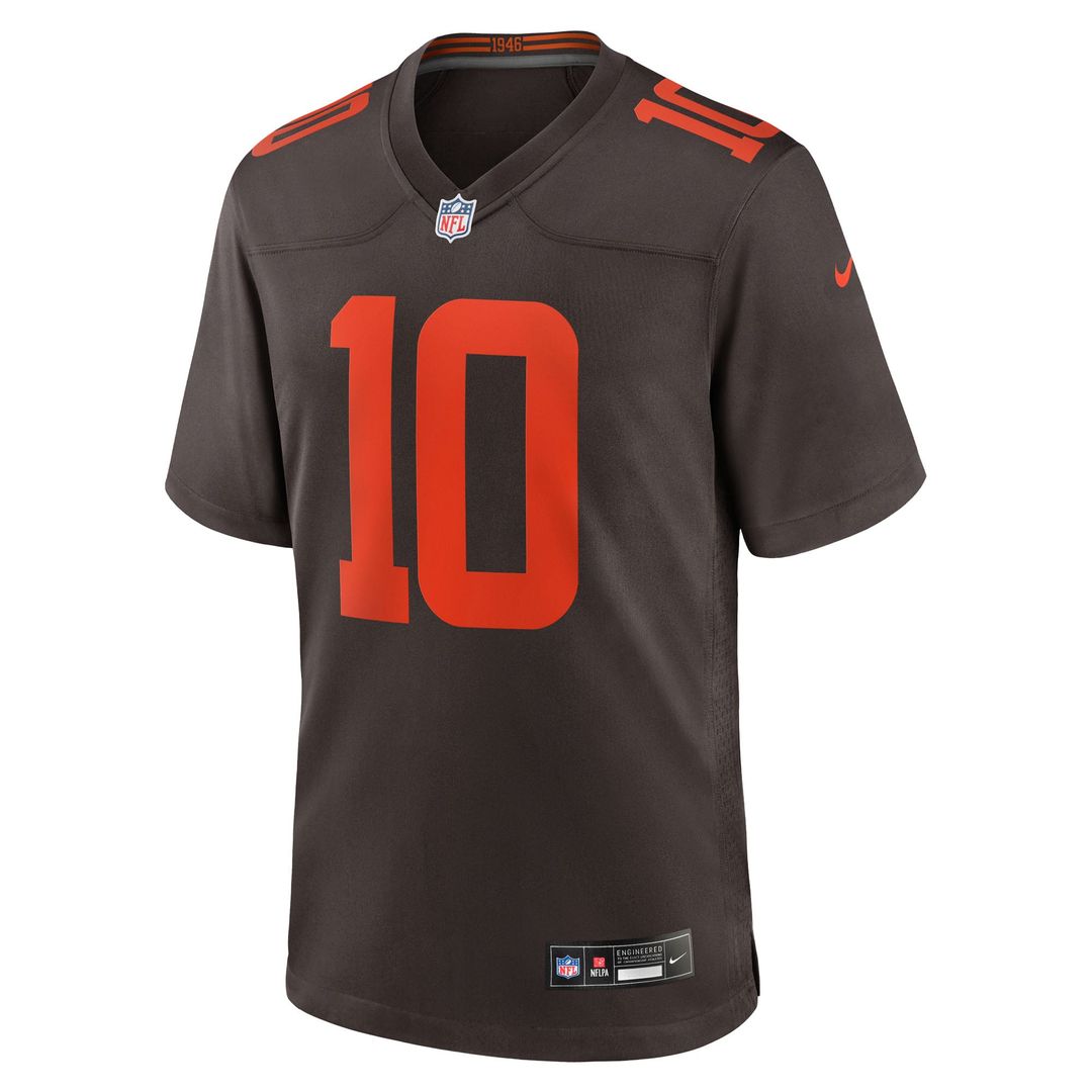 Men's Cleveland Browns Quinshon Judkins Nike Brown Alpha Dawg Game Jersey