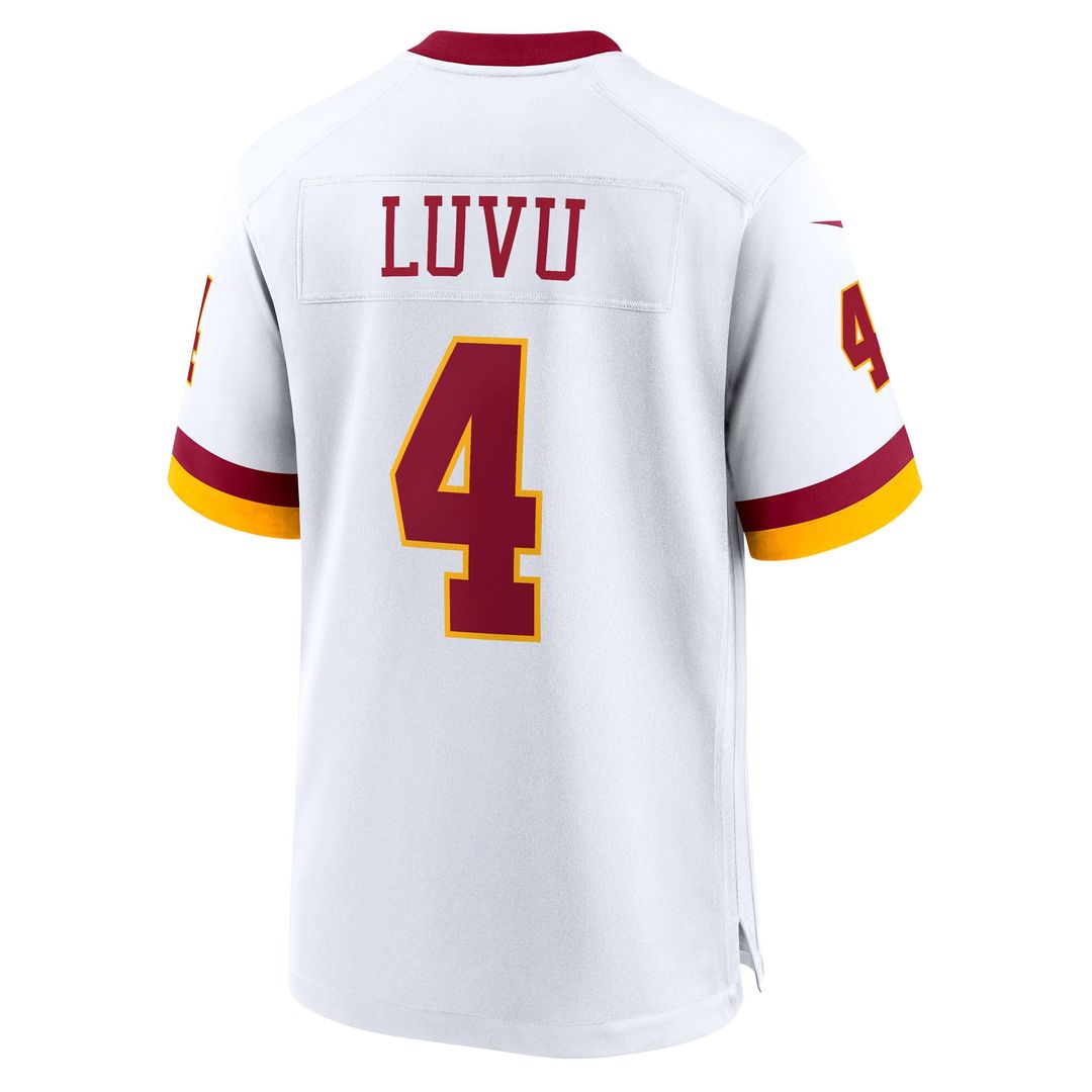 Men's Washington Commanders Frankie Luvu Nike White Game Super Bowl Era Jersey