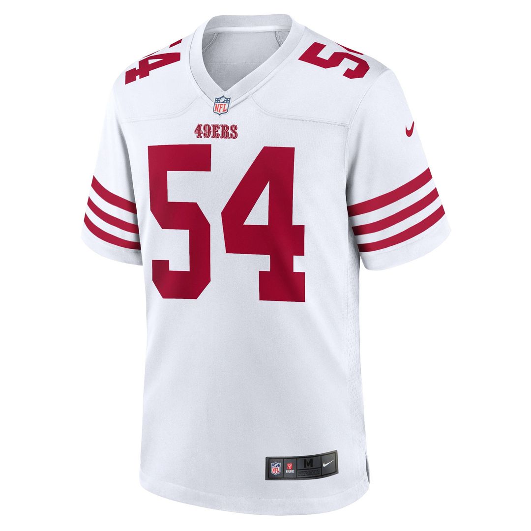 Men's San Francisco 49ers Fred Warner Nike Scarlet Team Game Player Jersey