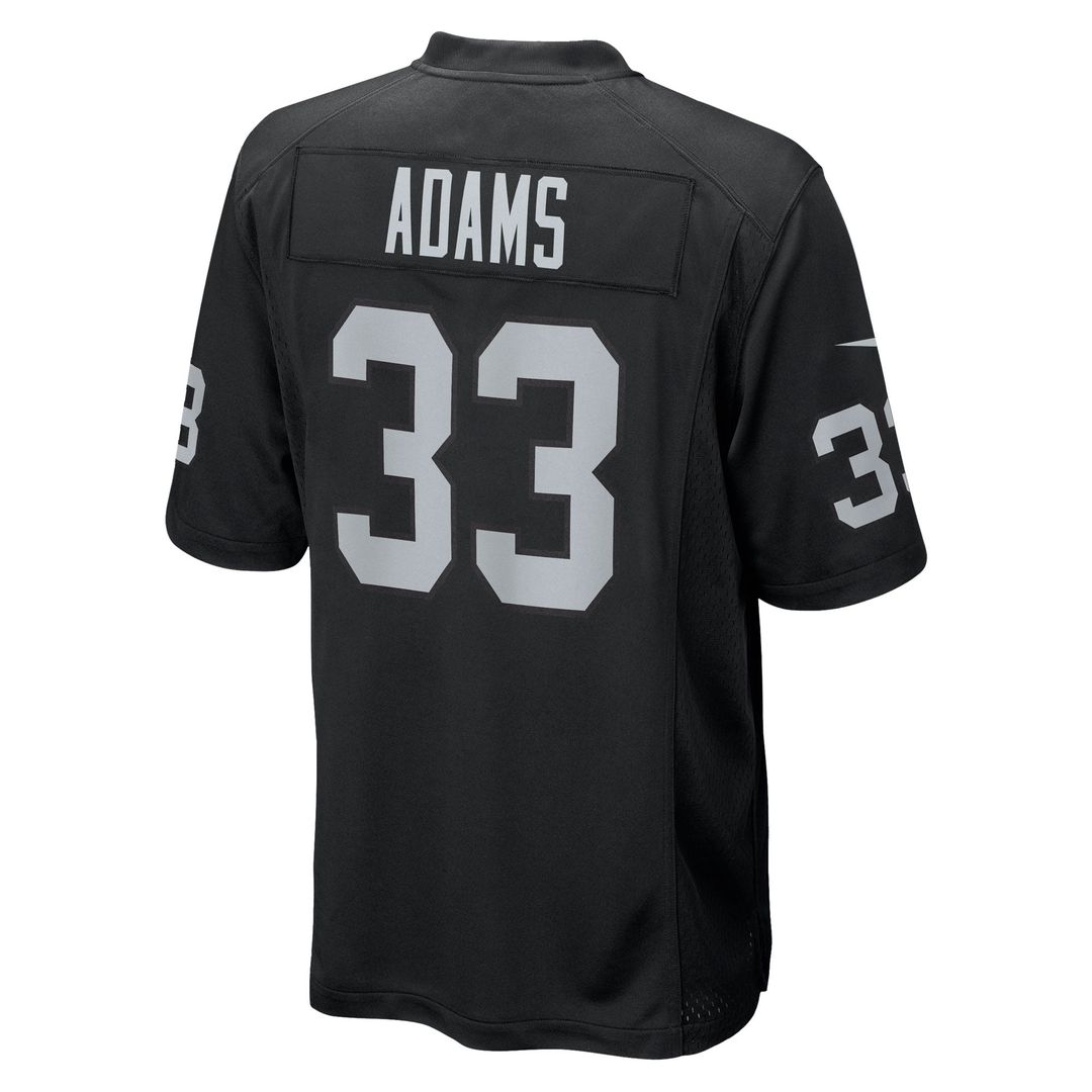 Men's Las Vegas Raiders Jamal Adams Nike  Black Team Game Jersey