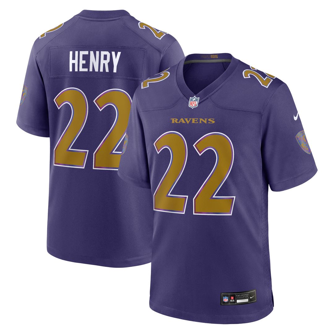 Men's Baltimore Ravens Derrick Henry Nike Purple Alternate Game Jersey
