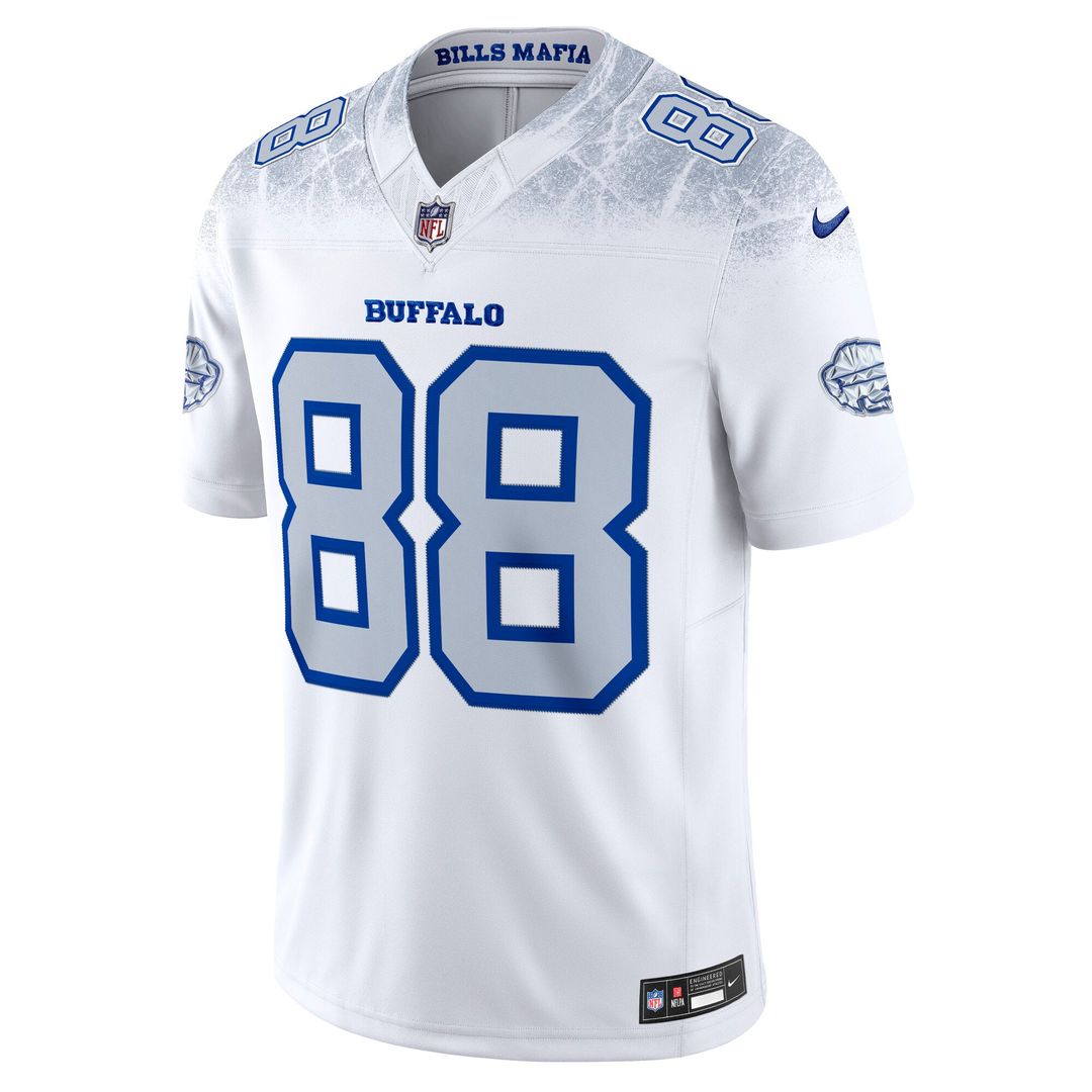 Men's Buffalo Bills Dawson Knox Nike White Rivalries Collection Stitched Limited Jersey