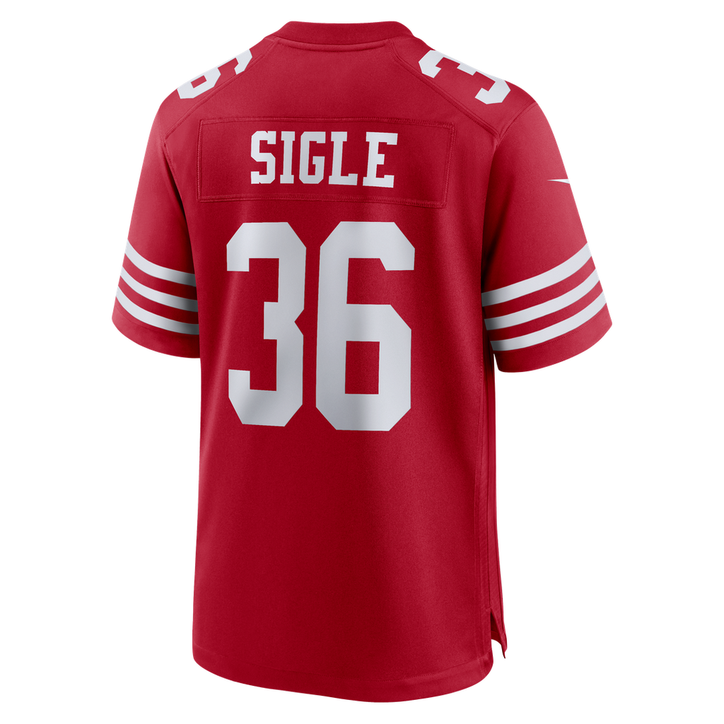 Men's San Francisco 49ers Marques Sigle Nike  Scarlet Team Game Jersey