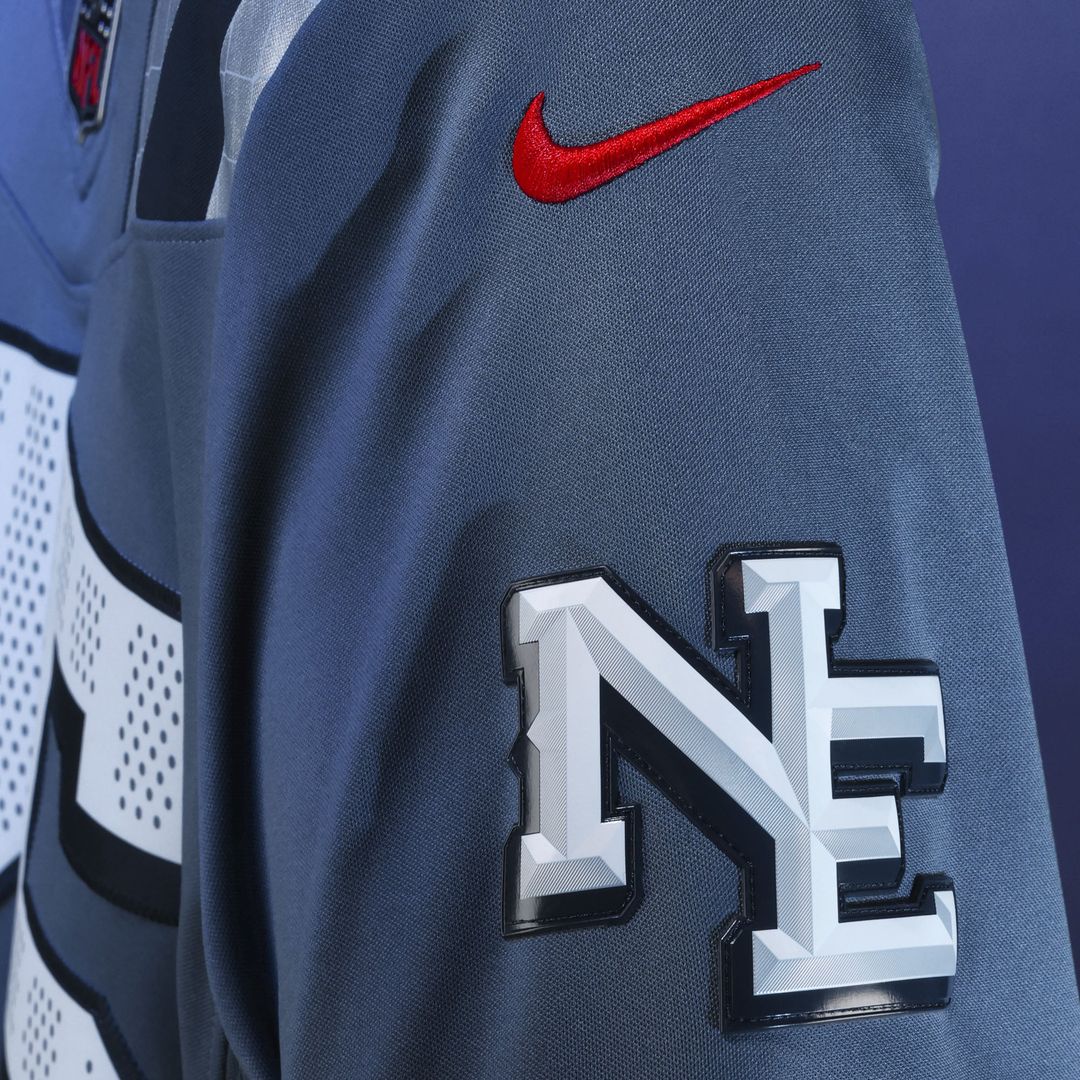 Men's New England Patriots Hunter Henry Nike Blue Rivalries Collection Stitched Limited Jersey
