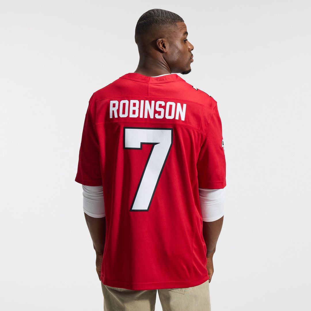 Men's Atlanta Falcons Bijan Robinson Nike Black Alternate Throwback Vapor F.U.S.E. Stitched Limited Jersey