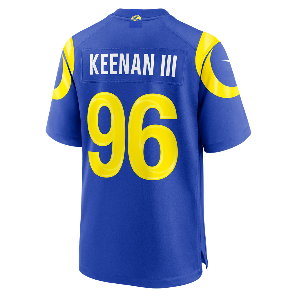 Men's Los Angeles Rams Tim Keenan III Nike Royal Team Game Jersey