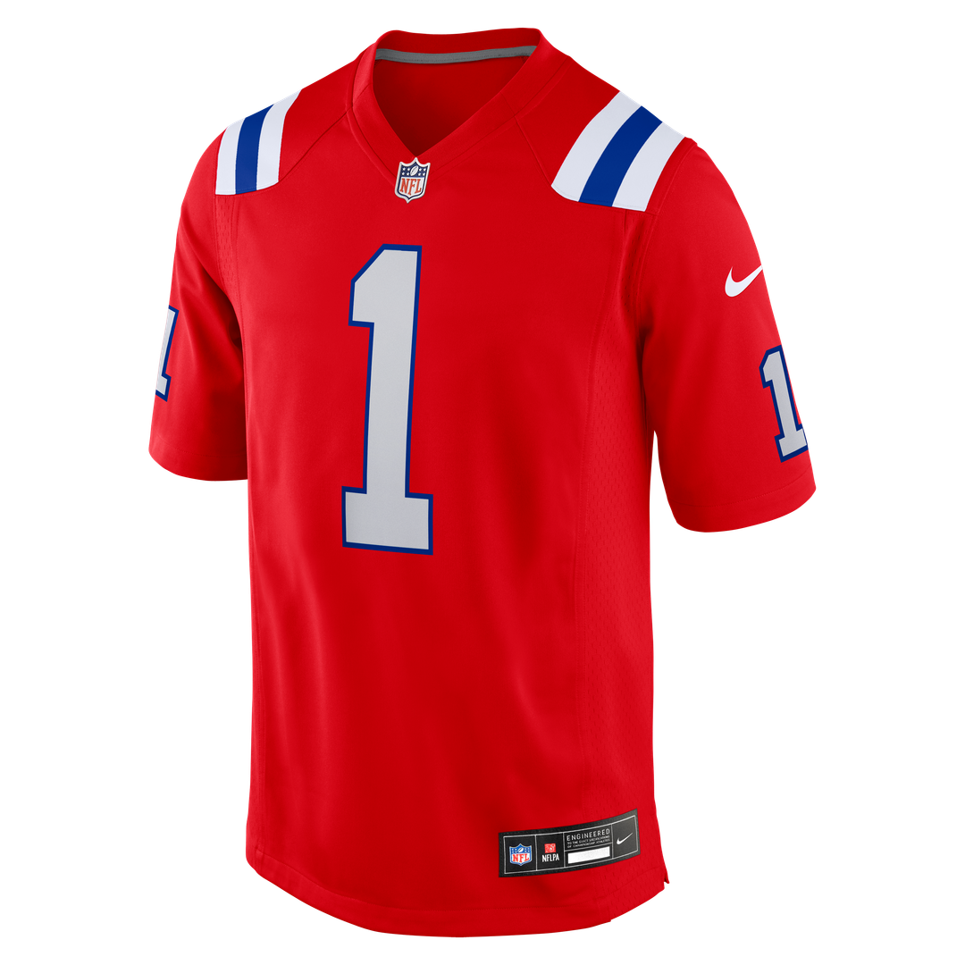 Men's New England Patriots A.J. Brown Nike Red Game Jersey