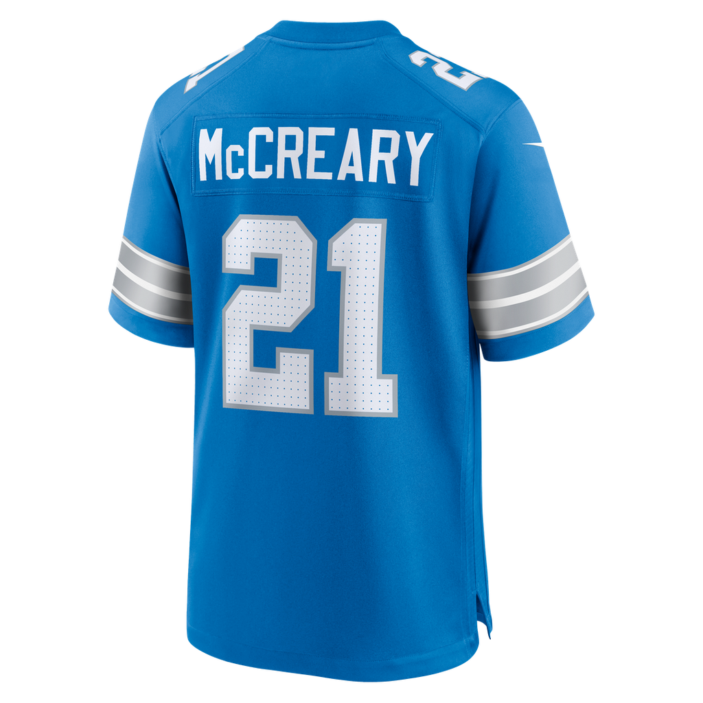 Men's Detroit Lions Roger McCreary Nike  Blue Team Game Jersey