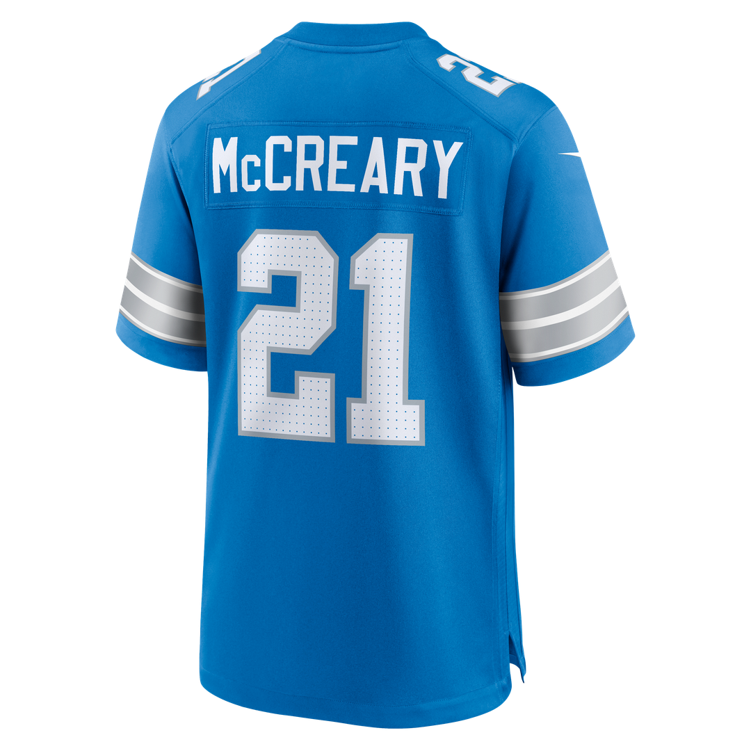 Men's Detroit Lions Roger McCreary Nike  Blue Team Game Jersey
