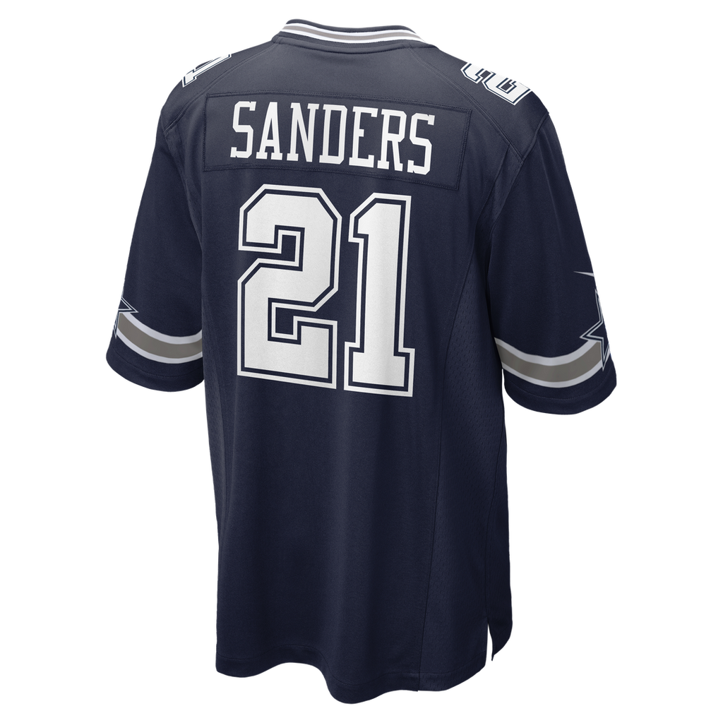 Men's Dallas Cowboys Deion Sanders Nike  Navy Team Retired Player Game Jersey