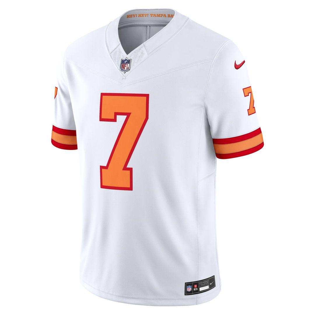 Men's '76 Tampa Bay Buccaneers Bucky Irving Nike White  Vapor F.U.S.E. Player Limited Jersey
