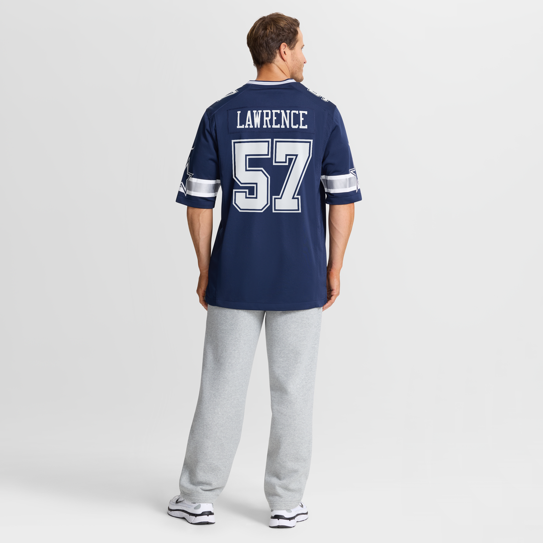 Men's Dallas Cowboys Malachi Lawrence Nike Navy Team Game Jersey