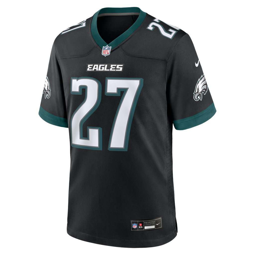 Men's Philadelphia Eagles Quinyon Mitchell Nike Black Alternate Game Jersey