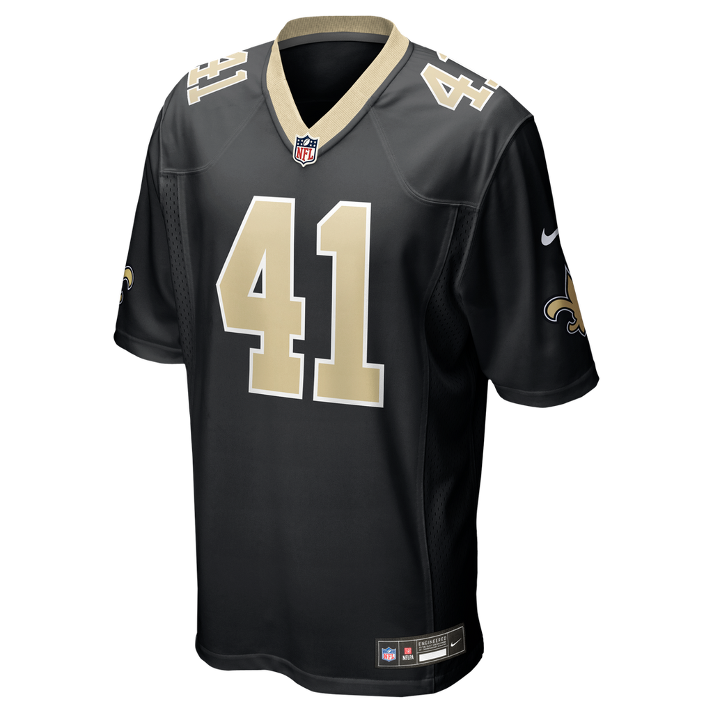 Men's New Orleans Saints Alvin Kamara Nike Black Game Jersey