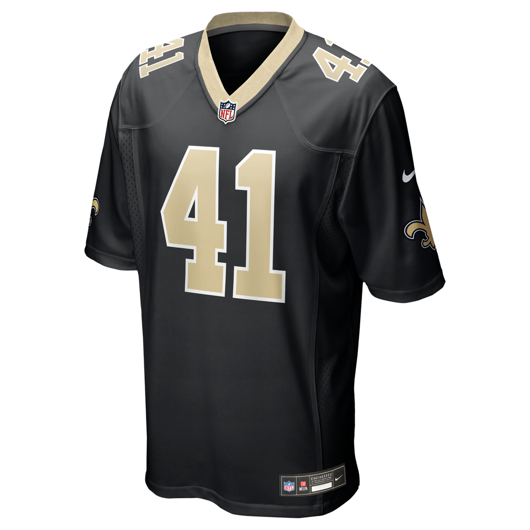 Men's New Orleans Saints Alvin Kamara Nike Black Game Jersey